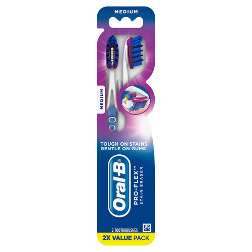 Oral-B 3D White Pro-Flex Stain Eraser Toothbrushes