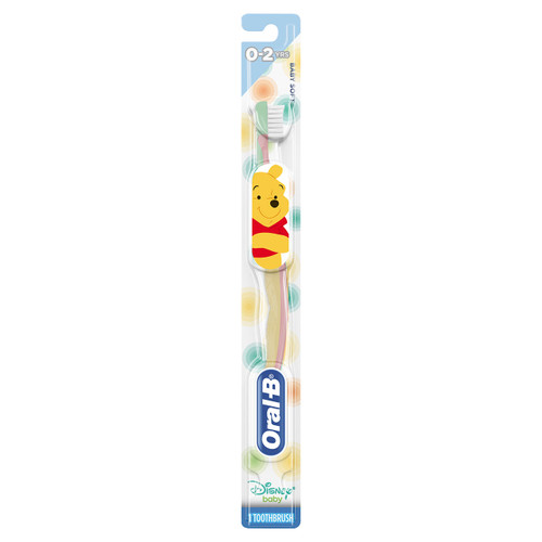 Baby Toothbrush featuring Disney's Pooh, Baby Soft Bristles, 0-2 years