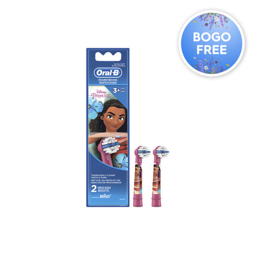 Kids Extra Soft Replacement Brush Heads featuring Disney Princesses, 2 count