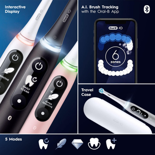 OralB iO Series 6 Electric Toothbrush, Grey Opal OralB