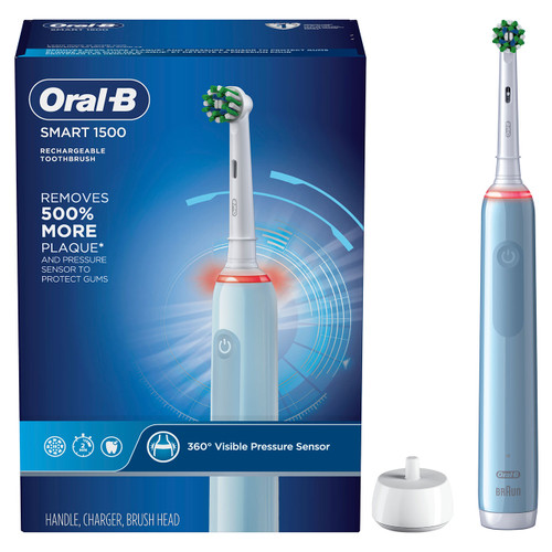 Smart 1500 Electric Rechargeable Toothbrush, Blue