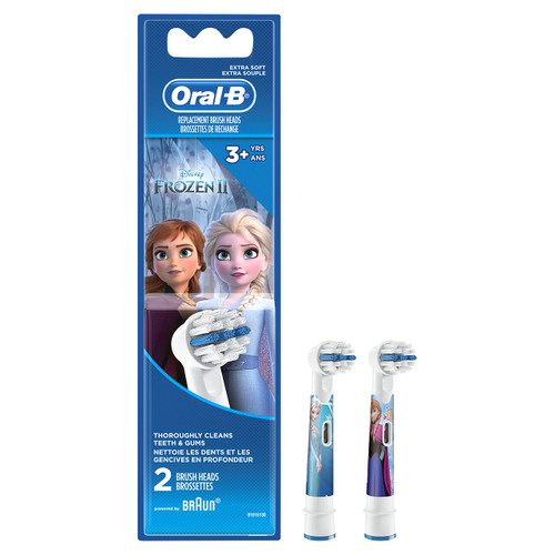 Kids Extra Soft Replacement Brush Heads featuring Disney's Frozen II White, 2 count