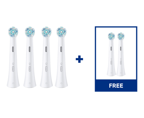 Oral-B iO Ultimate Clean Replacement Brush Heads, 6-Count, White