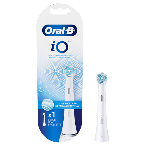 iO Ultimate Clean Replacement Brush Heads 1-Count White