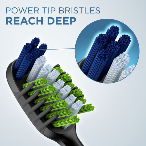 Power Tip Bristles Reach Deep