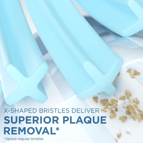 X Shaped Bristles Deliver Superior Plaque Removal
