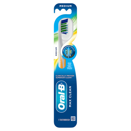 CrossAction Max Clean Manual Toothbrush, Medium, 1 Count