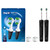 Oral-B Pro 500 Rechargeable Electric Toothbrush Twin Pack, Black