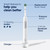 Pro 1000 Rechargeable Electric Toothbrush Twin Pack, Black and White