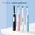 Pro 1000 Rechargeable Electric Toothbrush Twin Pack, Black and White