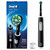 Pro 1000 Rechargeable Electric Toothbrush Twin Pack, Black and White