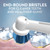 End-Round Bristles for cleaner teeth and healthier gums vs. regular manual toothbrush