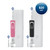 Oral-B Vitality Limited Rechargeable Electric Toothbrush Twin Pack, Pink and Black