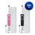Oral-B Vitality Limited Rechargeable Electric Toothbrush Twin Pack, Pink and Black