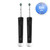 Pro 500 Rechargeable Electric Toothbrush Twin Pack, Black