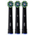 Oral-B CrossAction X-Filaments Replacement Brush Heads Refill, Black 3 Count