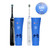 Oral-B Genius X Rechargeable Electric Toothbrush Twin Pack, Black and White