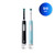 Pro 1000 Rechargeable Electric Toothbrush Twin Pack, Black and Turquoise