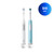 Pro 1000 Rechargeable Electric Toothbrush Twin Pack, White and Turquoise