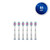 Oral-B 3D White Electric Toothbrush Replacement Brush Heads, 6 Count