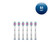 Oral-B 3D White Electric Toothbrush Replacement Brush Heads, 6 Count