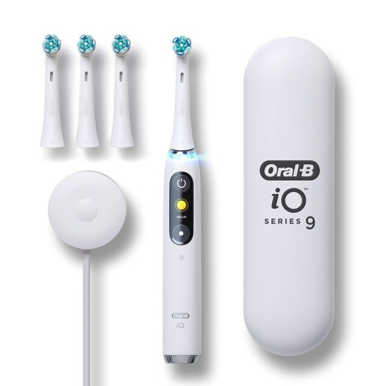 iO Series 9 RechargeableElectric Toothbrush, White Alabaster