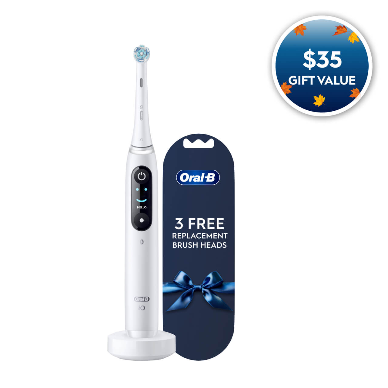 iO Series 8 Electric Toothbrush, White Alabaster