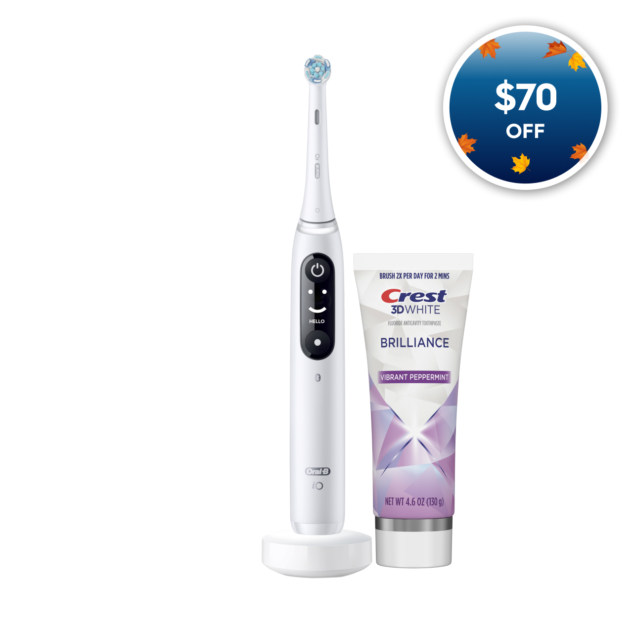 Oral-B iO Series 7 Electric Toothbrush, White Alabaster
