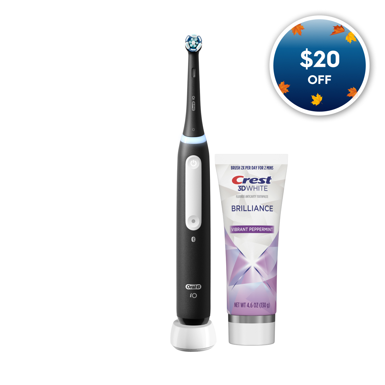 Oral-B iO Series 4 Rechargeable Electric Toothbrush, Matte Black