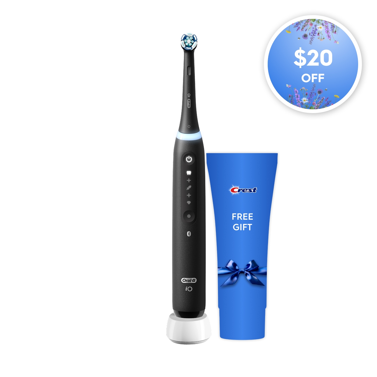 Oral-B iO Series 5 Rechargeable Electric Toothbrush, Matte Black