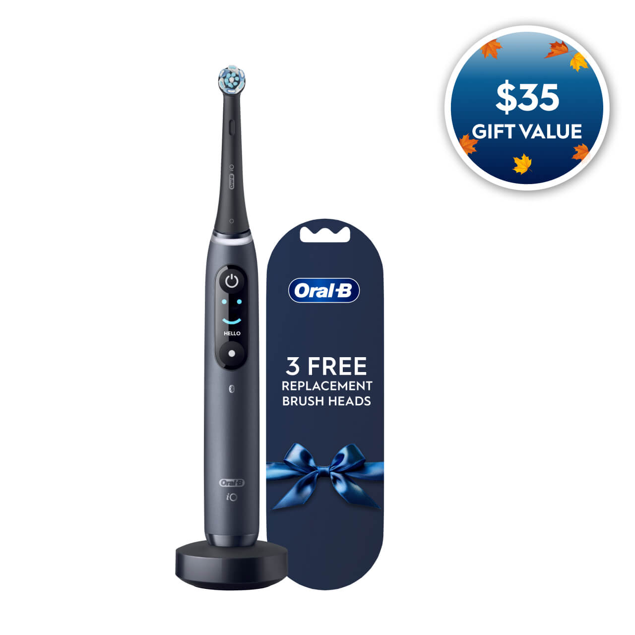 iO Series 8 Rechargeable Electric Toothbrush, Black Onyx