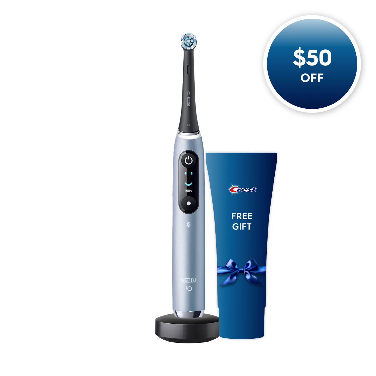 Oral-B iO Series 9 Rechargeable Electric Toothbrush, Aqua Marine