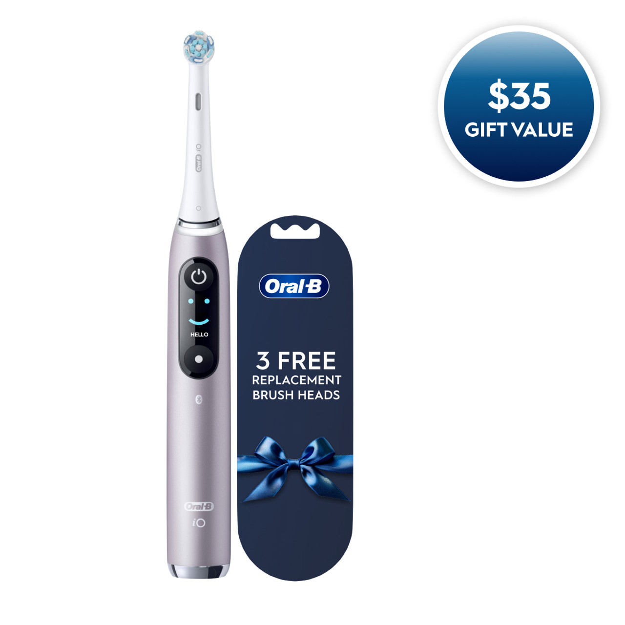 Oral-B iO Series 9 Rechargeable Electric Toothbrush, Rose Quartz