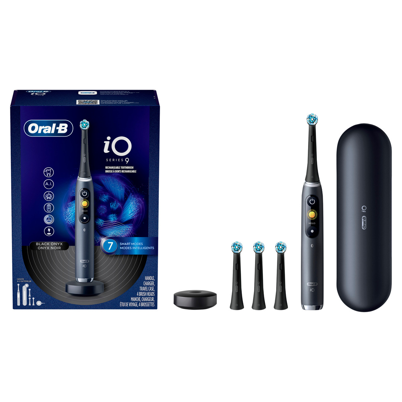 Oral-B iO9 Rechargeable Electric Toothbrush, Black