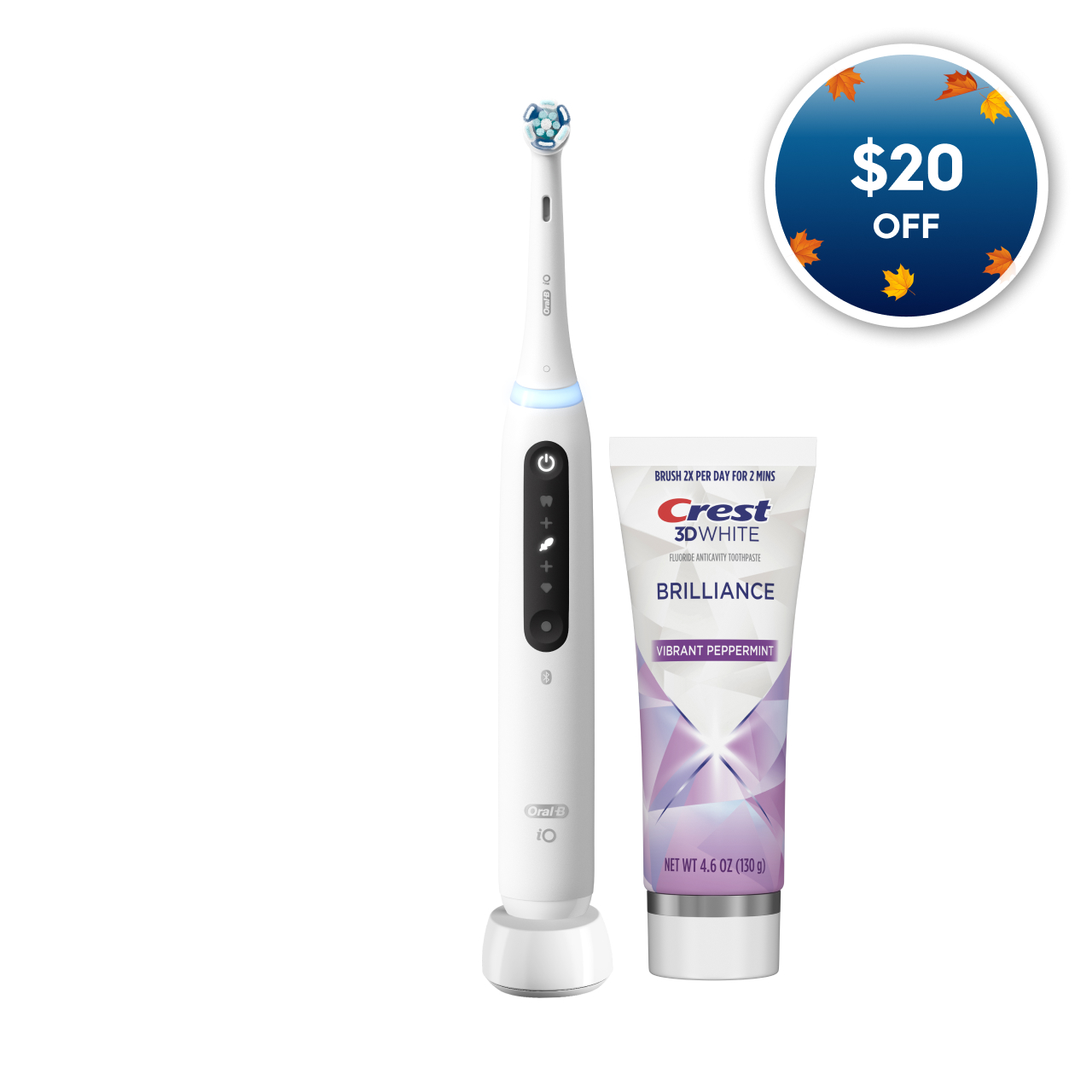 iO Series 5 Rechargeable Electric Toothbrush, Matte White