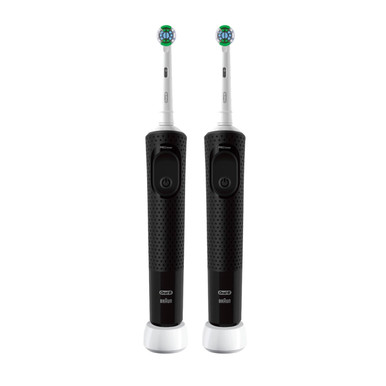 Oral-B Pro 500 Rechargeable Electric Toothbrush Twin Pack, Black
