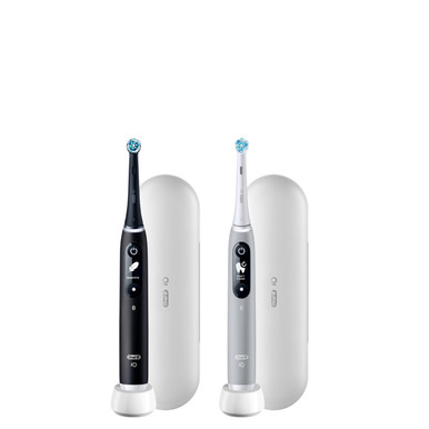 iO Series 6 Twin Pack in Black Lava and Grey Opal| Oral-B