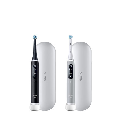 iO Series 6 Twin Pack in Black Lava and Grey Opal| Oral-B