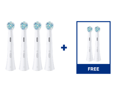 iO Ultimate Clean Replacement Brush Heads Bundle, White, 6-Count