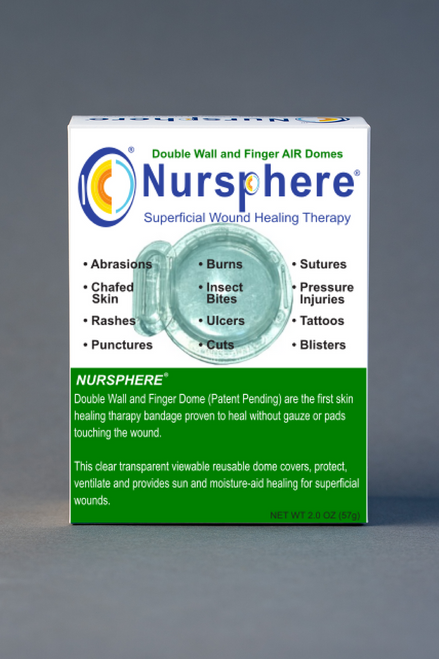 Nursphere® Original Double Wall and Finger AIR Dome Bandages with New Wound Tracker™ App