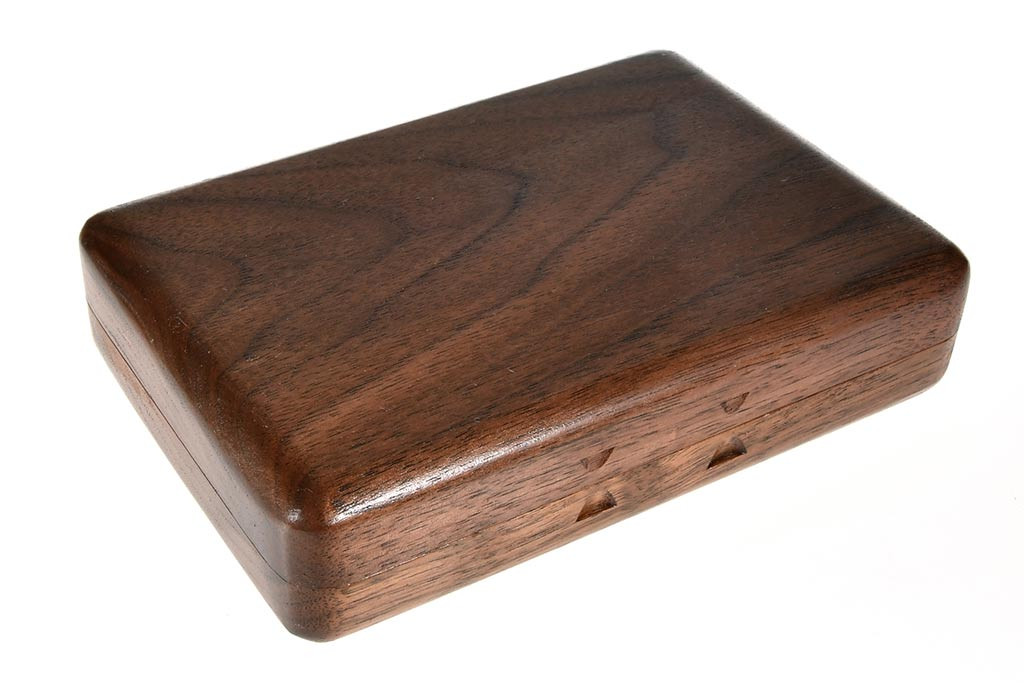 Black Walnut Wooden Fly Box,fly box,wooden fly box,walnut fly box