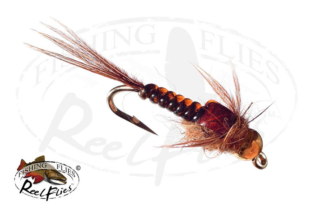 ReelFlies™ - Brown Goddess Bead Head Nymph- RF-9110