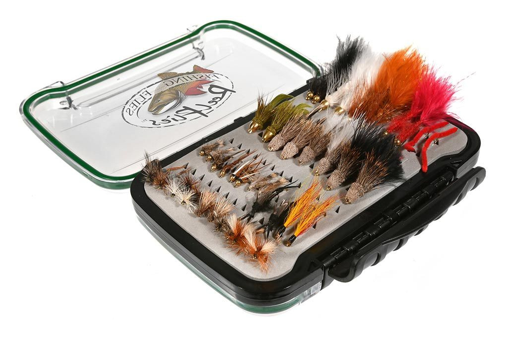 Large Waterproof fly box, double sided with micro slit foam from  ReelFlies.ca