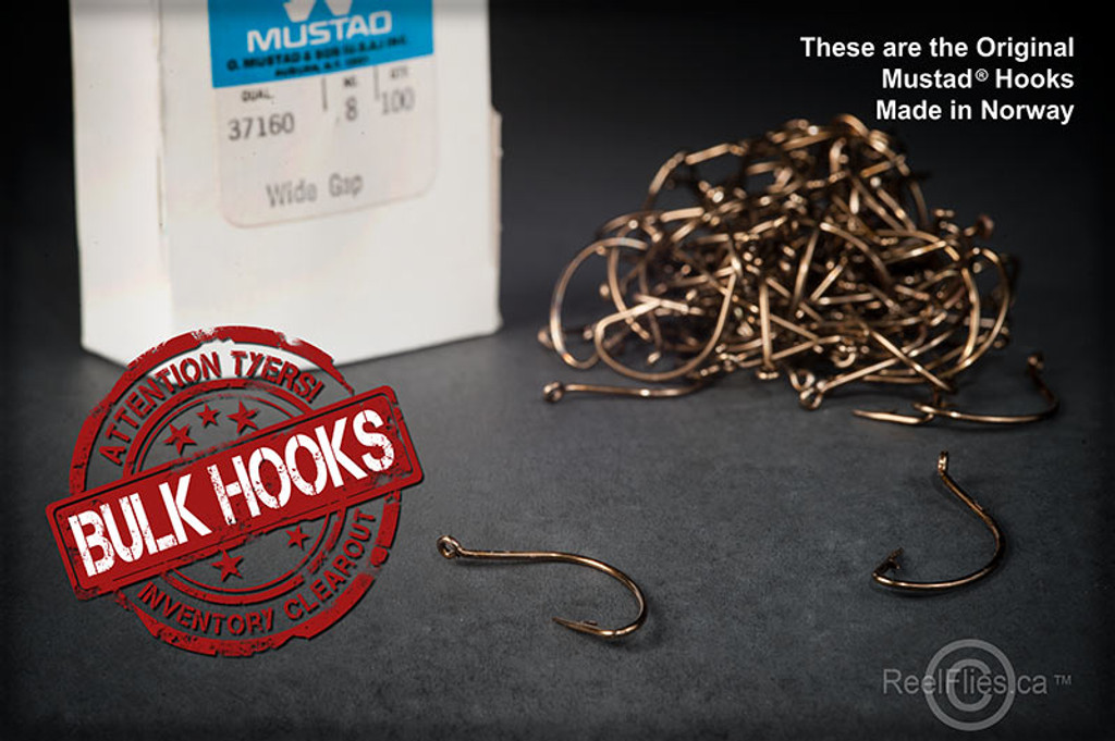 Mustad 37160-BR Wide Gap Hooks [100/pack]