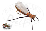 Brown Orange Foam Salmon Fly