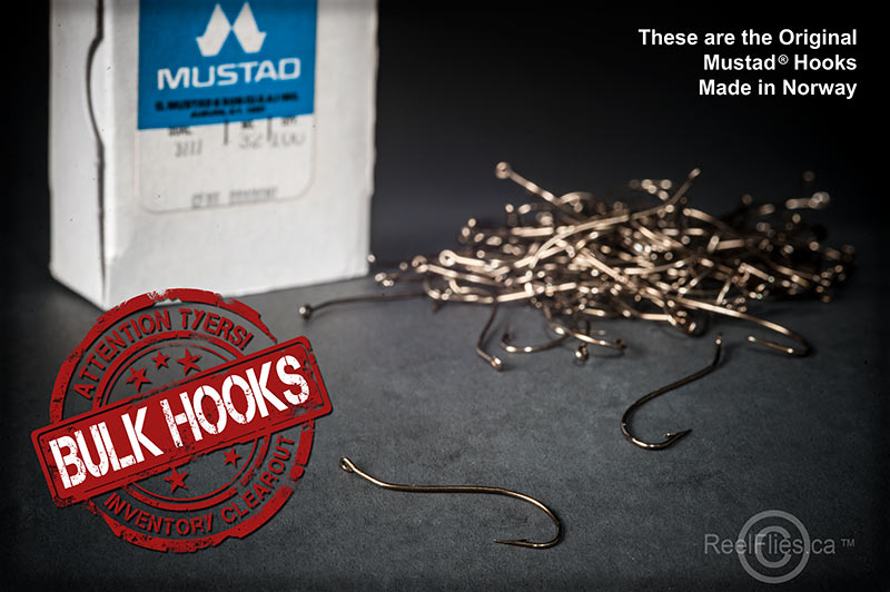 Mustad 3777-BR Classic Hollow Point Curved Shank Hooks [100/pack]