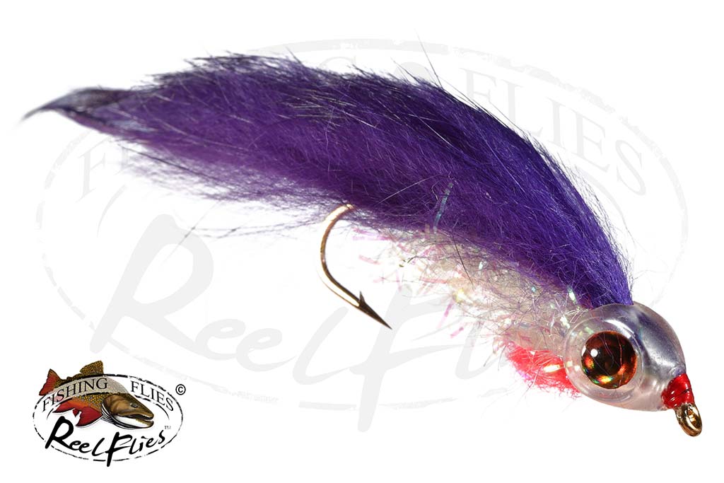 Cut Throat Minnow Purple Fishing Fly from
