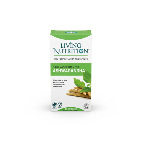 Living Nutrition Organic Fermented Ashwagandha 60 Capsules Living Nutrition Organic Fermented Ashwagandha 60 Capsules