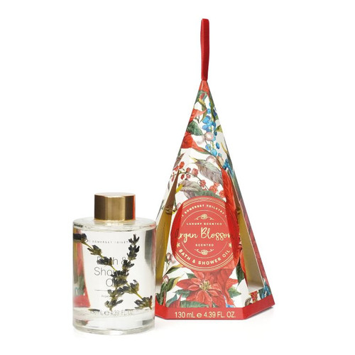 The Somerset Toiletry Co. Festive Bath & Shower Oil – Argan Blossom 130ml