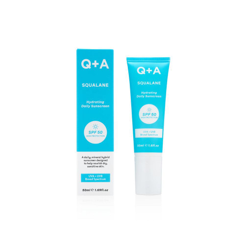 Q+A Squalane SPF 50 Hydrating Daily Sunscreen